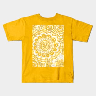 Canary Yellow Anemone Flowers Kids T-Shirt